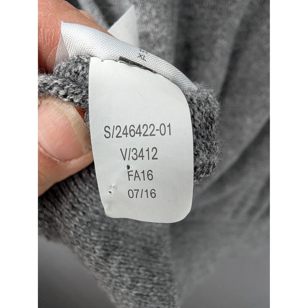 Banana Republic Mens Gray Silk Cotton Cashmere Crew Neck Sweater Size XL‎